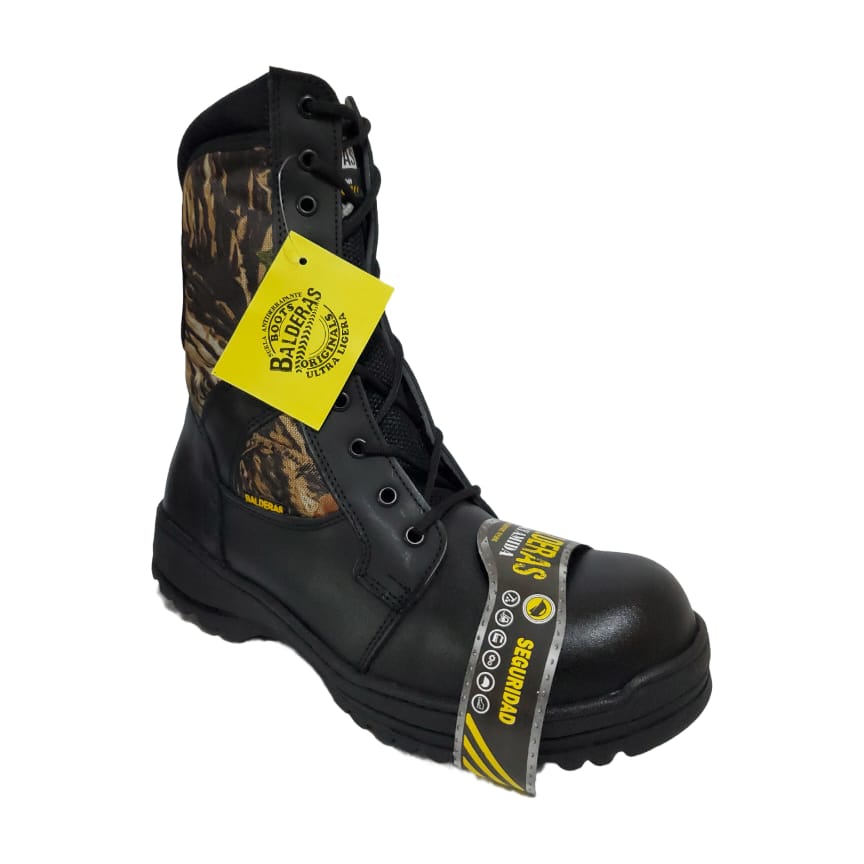 Bota Balderas Táctica tipo Militar con Casco de Poliamida