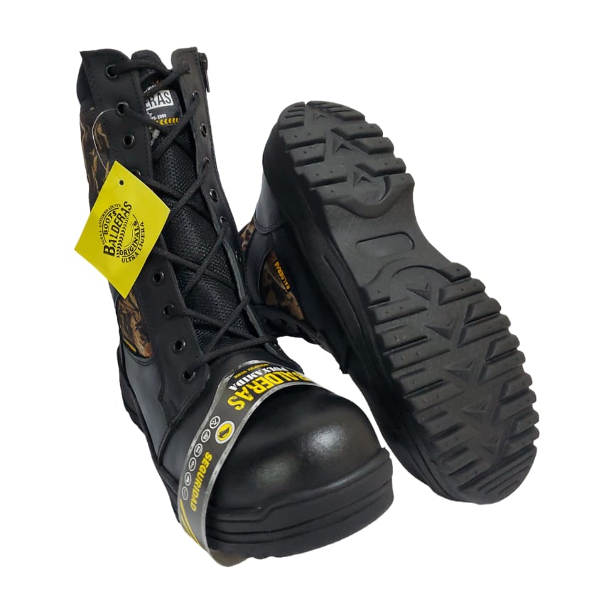 Bota Balderas Táctica tipo Militar con Casco de Poliamida